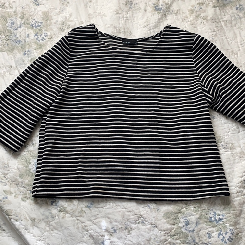 Black and white striped shirt!